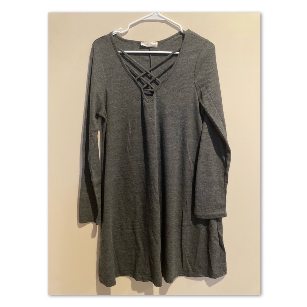 Gray Swing Dress